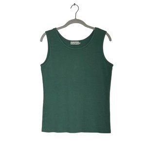 Wild Palms Women's Sleeveless Knit Top in Green - Size M